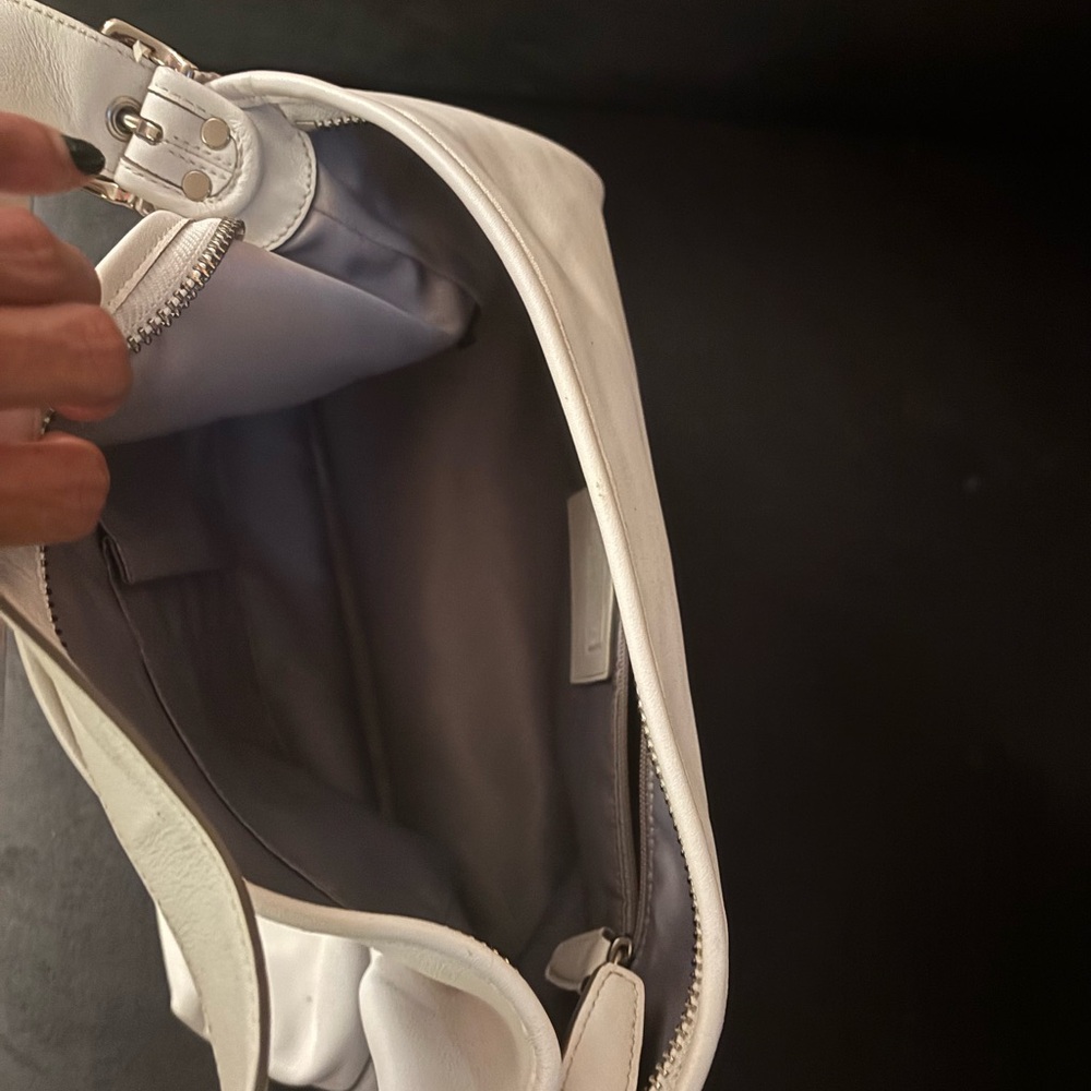 White Leather women’s coach Bag